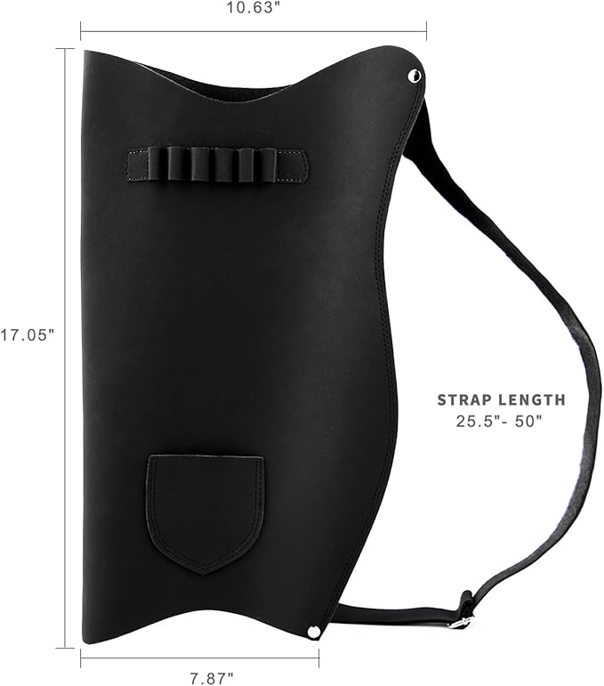 LWANO Archery Bow Carrier with Arrow Slots, Archery Bow and Arrow Holder for Recurve Horsebow Traditional Bow, Adjustable Shoulder Strap