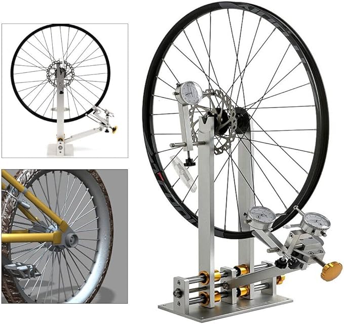 LYNICESHOP Wheel Truing Stand, 10"-29" Bicycle Wheel Truing Stand Bike Hub Maintenance Platform Repair Tool Kit Professional Bicycle Wheel Repair Truing Bearing Stand