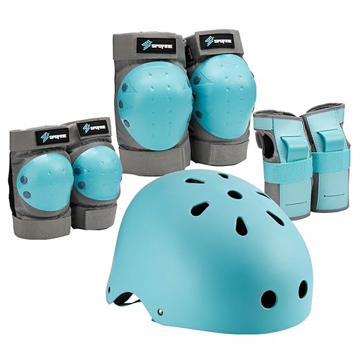 Kids Bike Helmet, Toddler Helmet for Youth Adult, Knee Pad Elbow Pad Wrist Guard Protective Gear Set for Skateboard, Bike, Skating, Cycling