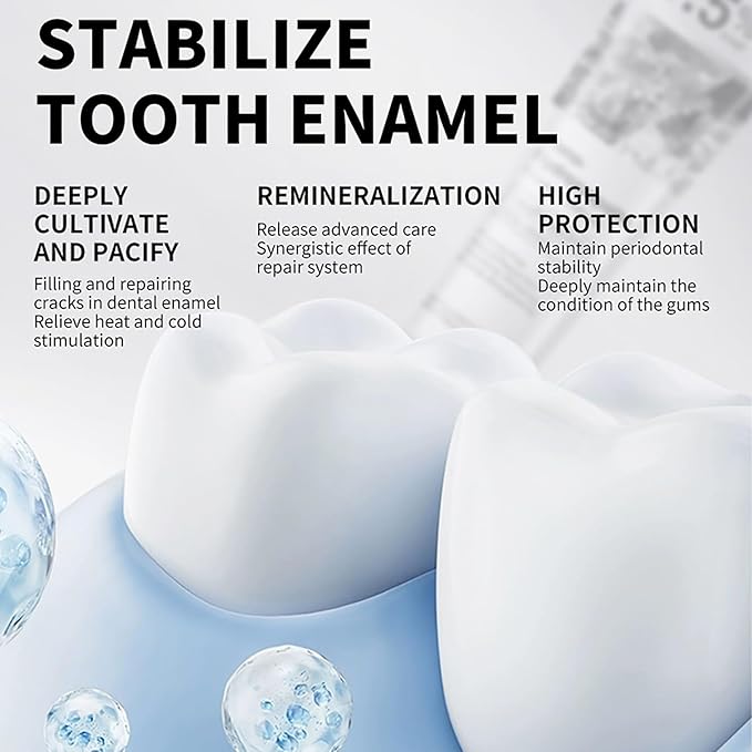 7.5% Hydroxyapatite Toothpaste for Advanced Enamel Protection,Appropriate for Sensitive Teeth,Gentle and Effective Formula,Fresh Mint,4.23 oz