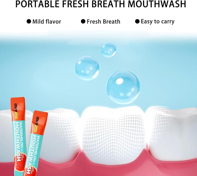 60PCS Travel Size Mouthwash,Portable Mini Mouthwash,Long-Lasting Freshness Travel Mouth Wash for Oral Care A12