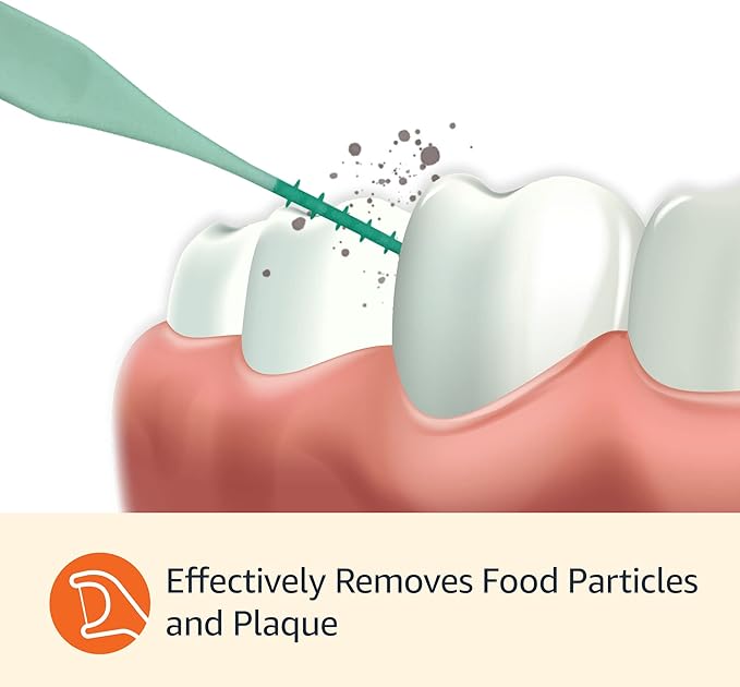 Amazon Basics Interdental Picks, 100 Count, 1 Pack