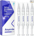 Teeth Whitening Pens Non Sensitive Teeth Whitener Gel with Effective 10% Carbamide Peroxide, 4 Professional Tooth Whitening Gel Pens 2ml/Pen