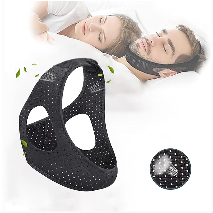 Chin Strap for Cpap Users Anti Snoring Devices 2 Pack,Chin Strap for Sleeping, Anti Snore Chin Strap, Chin Strap for snoring, Chin Strap for Sleeping,Effectively Reduce Snoring,
