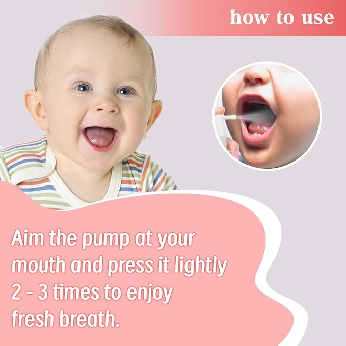 Kids Oral Spray - Probiotic Fruit Flavored Toothpaste Helper for Toddlers, Daily Fresh Breath, Gentle Oral Care Spray for Children (2Pack, Strawberry)