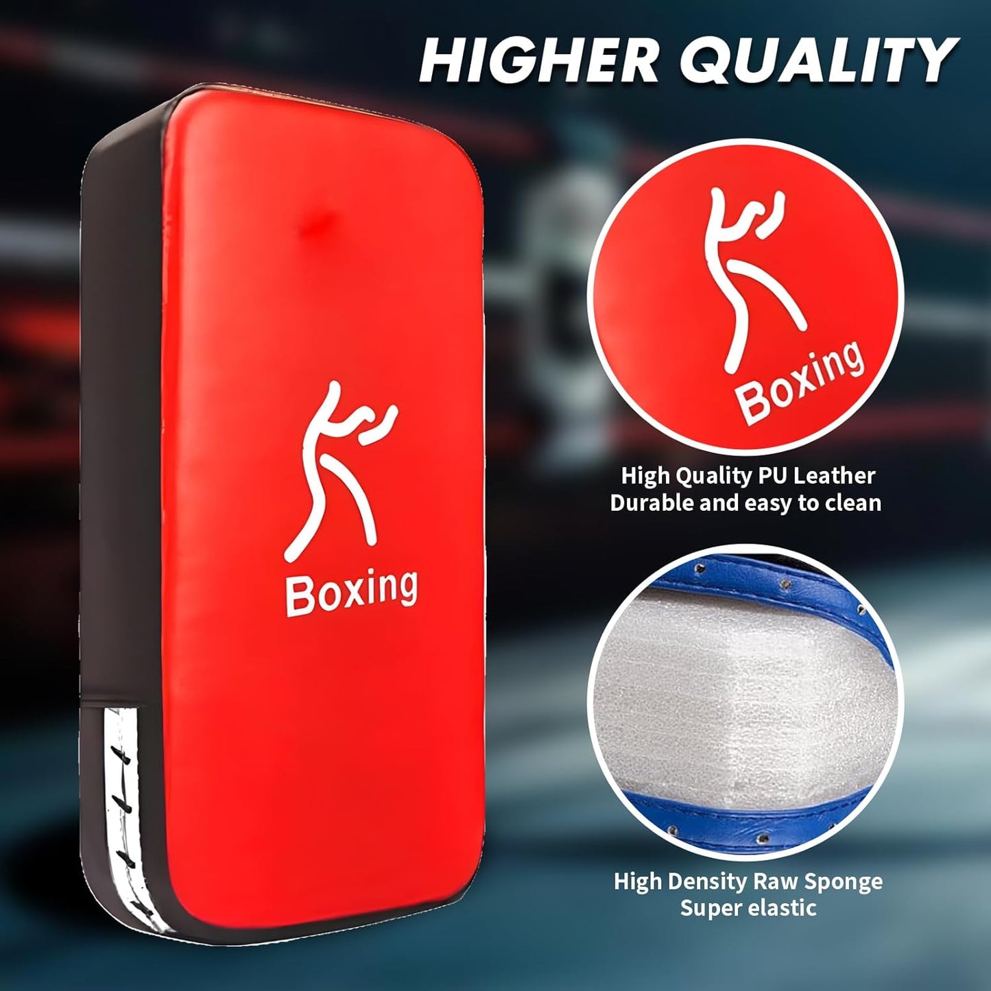 LuiceABC One Karate Taekwondo Boxing Kick Punch Adjustable Soft Shield Durable Training Pad for Boxing, Training and Protecting Your Palm, Wrist and Decreasing The Shock