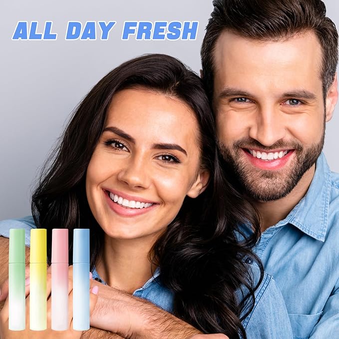 8PCS Breath Refresher,Multi-flavor Fresh Breath Spray for Oral Care,Portable Dry Mouth Spray,Refreshing Mouth Freshener for All Ages,Natural Fresh Oral Spray for Bad Breath