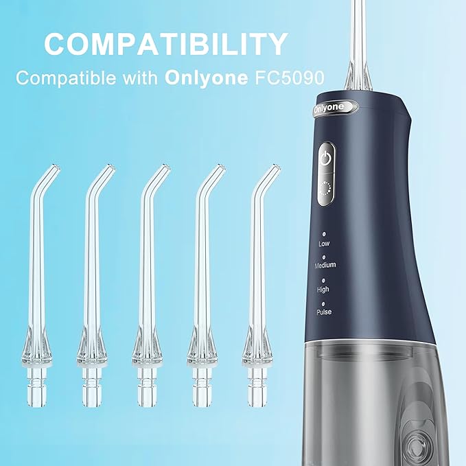 Replacement Heads for Onlyone Water Flosser, Only Compatible Onlyone FC5090 Water Flosser Replacement Tips Oral Irrigator Jet Tip(5 Classic Jet Tips)