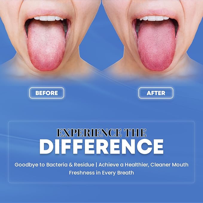 HOKIN Tongue Scraper for Adults with Travel Cases (2Pcs U & Spoon Combo Pack) - 100% Metal Tongue Cleaners, Tough Scrapers for Oral Hygiene