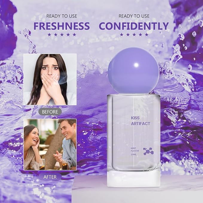 2pcs Probiotic Oral Spray for Long-Lasting Freshness, Alcohol-Free Oral Spray with Probiotics for Breath Care, Probiotic Breath Spray, Convenient Travel-Sized Breath Spray, 20ml/0.68oz