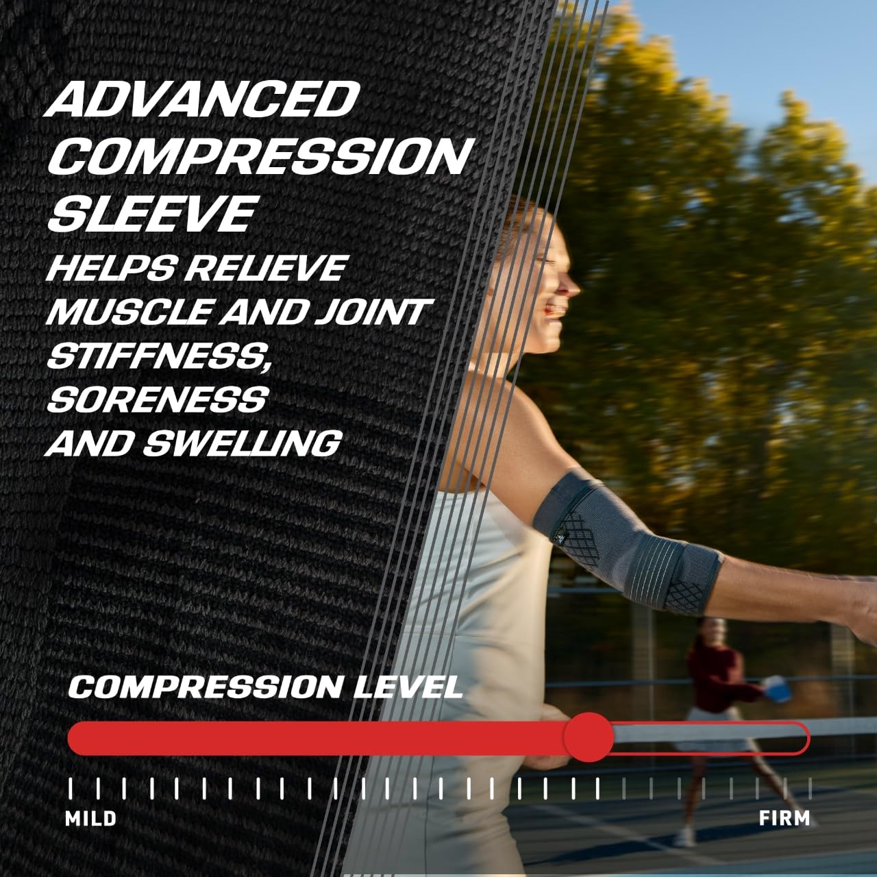 ACE™ Brand Flex Comfort Compression Elbow Sleeve 208707, L/XL, 12 packs per case
