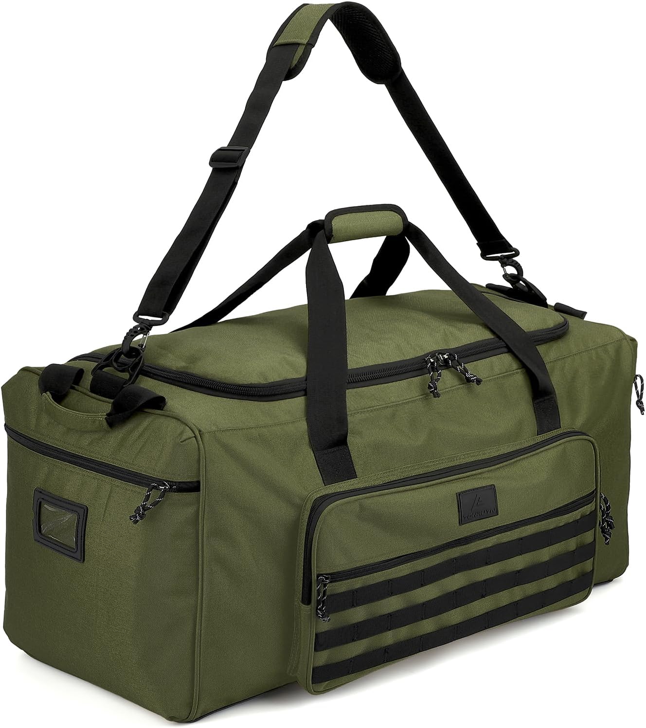 125L Extra Large Gym Duffle Bag for Men Women with Shoes Compartment Heavy Duty Tactical Sports Duffel Bag Big Football Baseball Basketball Soccer Hockey Team Equipment Bag, Green