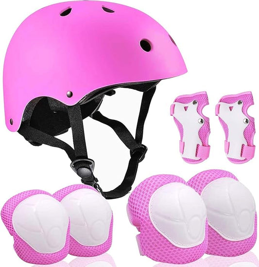 Adjustable Helmet for Ages 3-16 Kids Toddler Boys Girls Youth,Protective Gear with Elbow Knee Wrist Pads for Multi-Sports Skateboarding Bike Riding Scooter Inline skatings Longboard Roller Skate