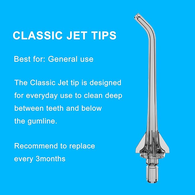 Water Dental Flosser Tip Replacement Heads Oral Irrigator Refill Heads Jet Tips,Only Compatible Water Flosser COSLUS C20 (F5020E), E40 (WFP14), C31 (F5023), C50, and C51