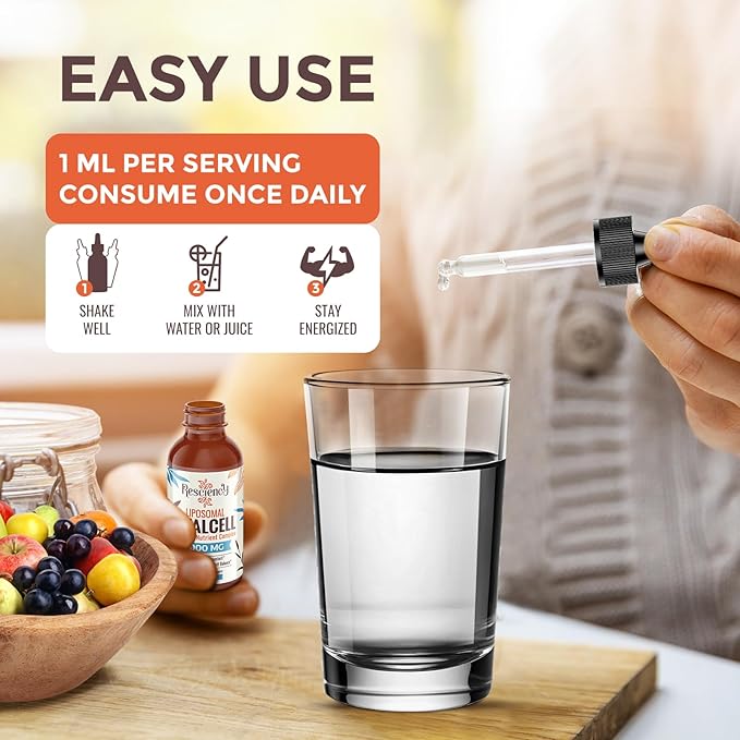 13-in-1 Liquid Oxygen & Nutrient Supplement for Energy, Altitude Support, Performance, Antioxidant, Immune, Fatigue & Detox, Liposomal for High Absorption, pH Balance, Organic, Gluten Free, 8 Fl Oz