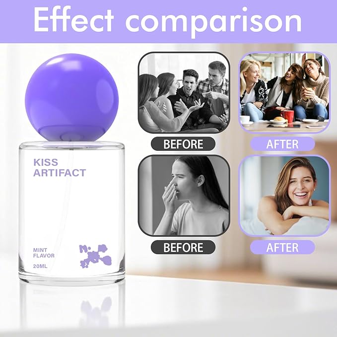 1 Pcs Probiotic Oral Spray for Long-Lasting Freshness, Alcohol-Free Oral Spray with Probiotics for Breath Care, Promotes Oral Health, Convenient Travel-Sized Breath - (20 ml / 0.68 oz)