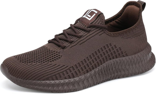 LCGJR Men's Running Shoes Ultra Lightweight Breathable Comfortable Walking Shoes Casual Fashion Sneakers Mesh Workout Shoes