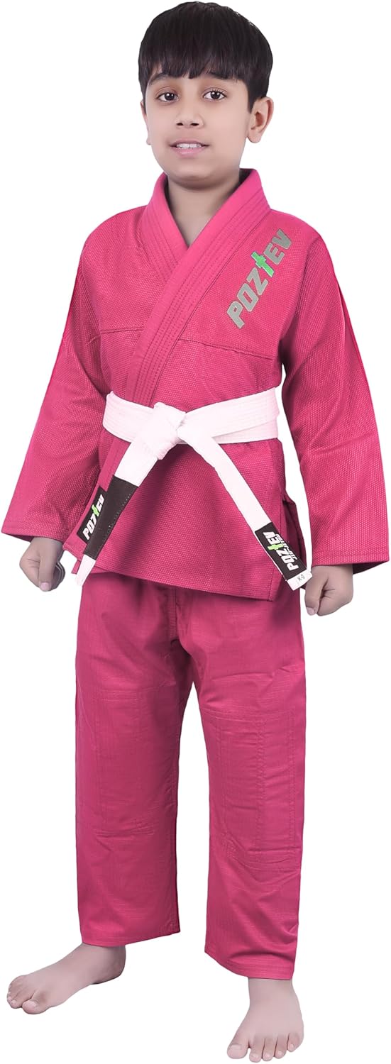 Kids Brazilian Jiu Jitsu Gi For Kids BJJ Gi Youth Grappling Kimonos Preshrunk Lightweight Martial Arts Uniform