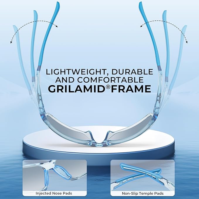 KastKing Chippewa Polarized Fishing Sunglasses, UV400 Protection Full Wrap Frame Sports Cycling Sunglasses, 1.0mm TAC Lenses