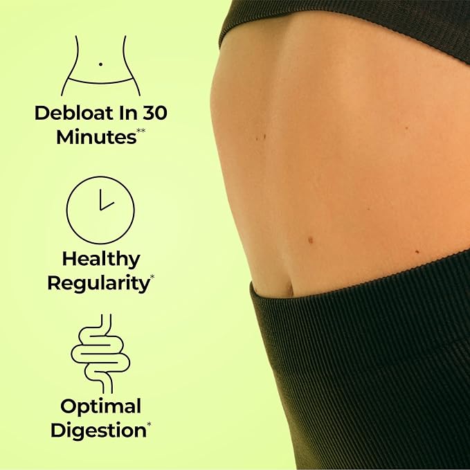 HUM Flatter Me Digestive Enzymes Bloating Supplement - Fast-Acting Bloat Relief for Digestive Health, Debloating Multi Enzyme, Bloat Pills, Anti Bloat Pills, Vegan 180 Servings