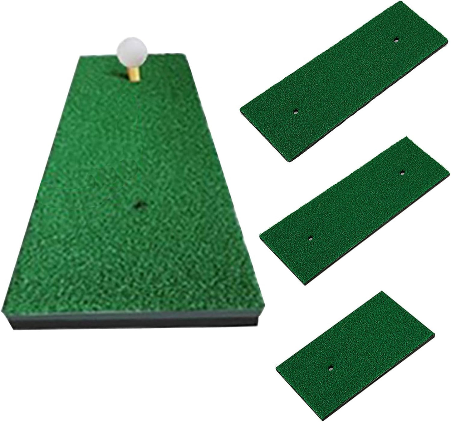 3D Cushioned Mini Golf Strike Mat - Durable Nylon Practice Pad for Indoor Outdoor Swing Training - Compact & Foldable for Easy Storage