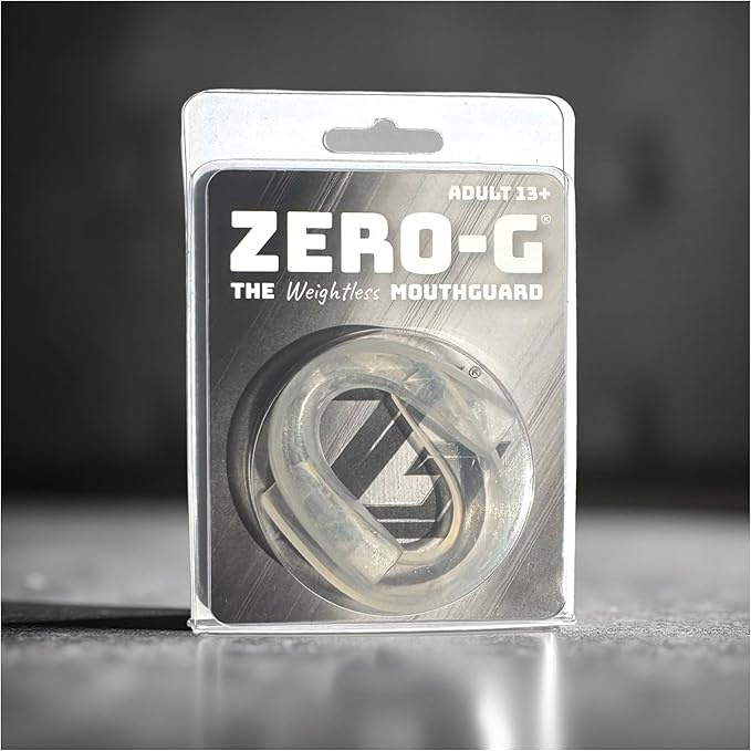 Zero-G Sports Mouthguard 2-Pack, Clear - Adult Size - Dental Grade Custom Fit - Basketball, Football, Soccer, Baseball, Hockey, Lacrosse, Teeth Grinding