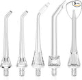 COSLUS Original Water Flosser Replacement Tips: Replacement Heads Compatible with COSLUS, Aquasonic, Nicwell, Oralfree, WELLFINE, Hangsun, Tovendor Water Dental Pick, Flosser Accessory, 5 Mix Jet Tips