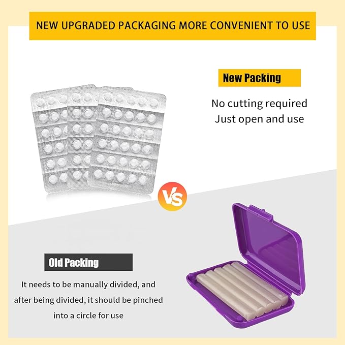 180PCS Braces Wax,Orthodontic Wax with Individual Packaging,Dental Waxs for Brace Travel Home Office,Unflavored