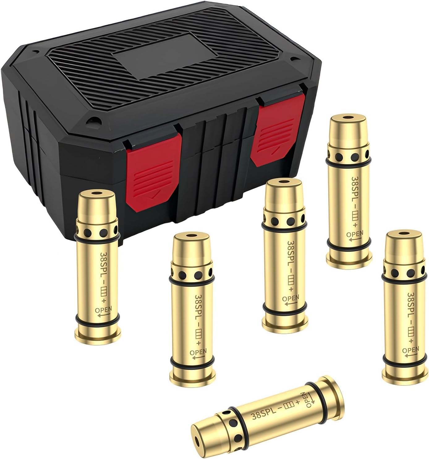 Laser Training Cartridge for .38SPL/.357mag/9mm and Laser Trainer Target for Dry Fire Training System Dry Fire Practice and Shooting Training