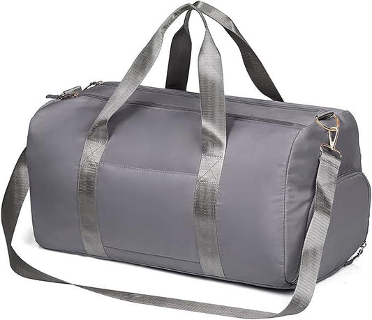 MABROUC Duffle Bag For Women, Sports Duffel Bag for Gym with Wet Pocket & Shoe Compartment, Overnight Weekender Travel Bag