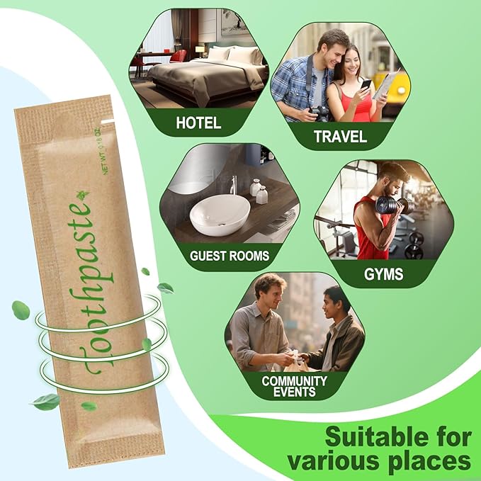 0.18oz Small Toothpaste Travel Size Bulk,Mini Toothpaste Travel for Hotel Camping Gym Office School Homeless200
