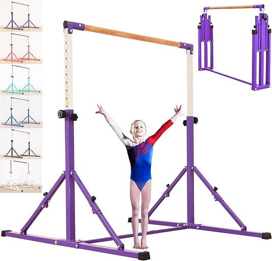 4FT/5FT Gymnastic Bar Set Gymnastics Horizontal Bar Gymnastics Kip Bar for Kids Home Use