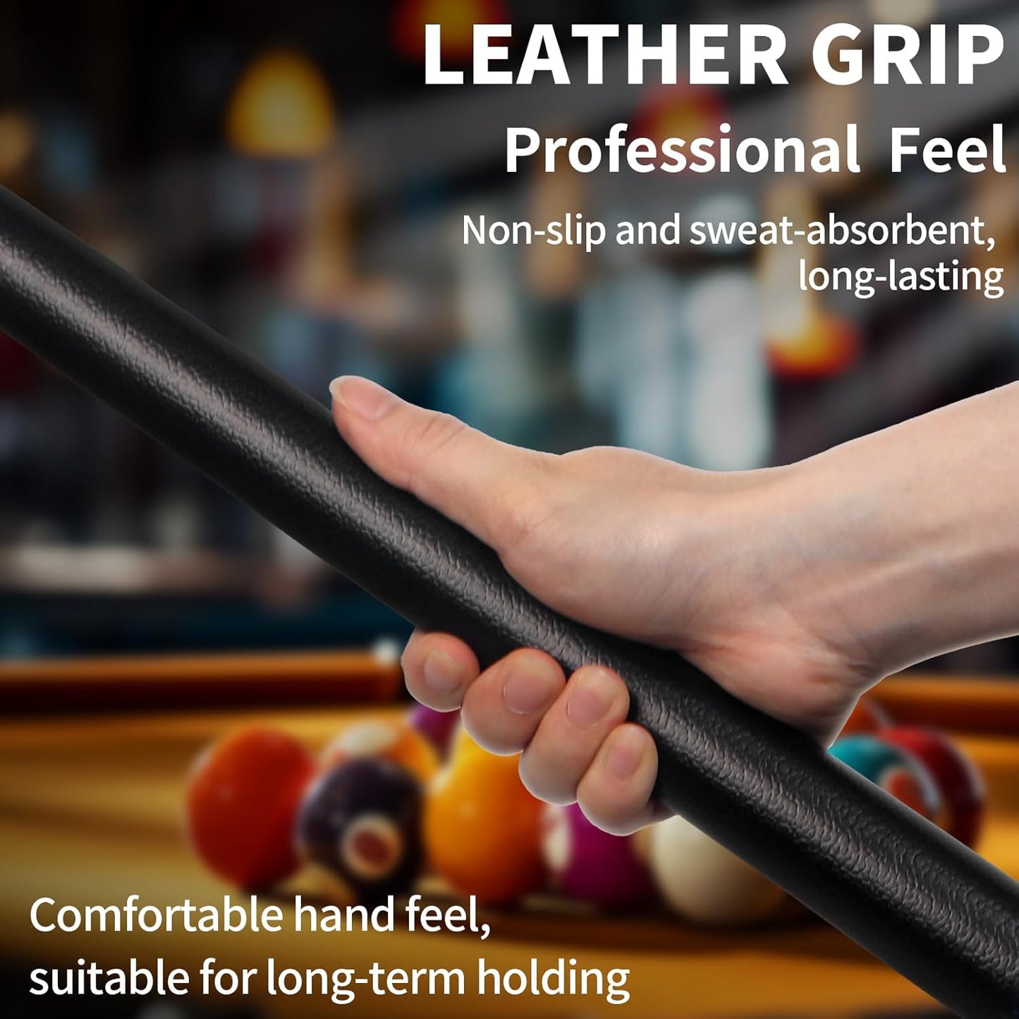 LOTKEY Pool Cue Set of 4-58 Inch 18~21 oz Canadian Maple Professional Billiard Cue Sticks, Pool Cue Stick with Extra 2 Pool Chalks, Pool Sticks for Adults, Durable, for Billiard Players