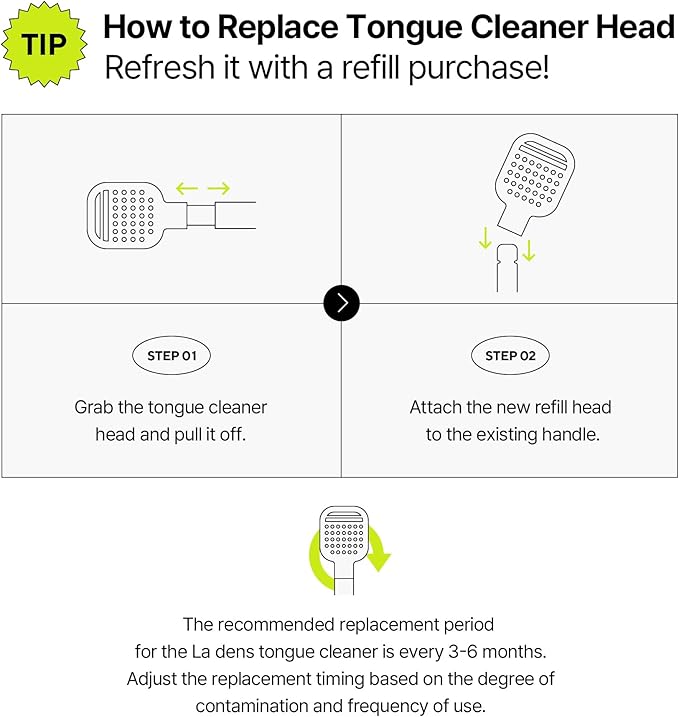 Tongue Scraper – Dual Scraper & 120 Micro Brushes for Fresh Breath, Soft TPE, Anti-Gag Design (Blue)