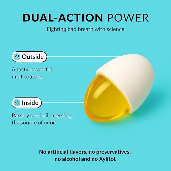 Zelmin's Minty Mouth Breath Freshener - (1 Pack) Long Lasting Bad Breath Treatment for Adults, Instant Freshness Helps with Dry Mouth, Natural Breath Mints for Travel, Alcohol-Free, Keto, Gluten-Free