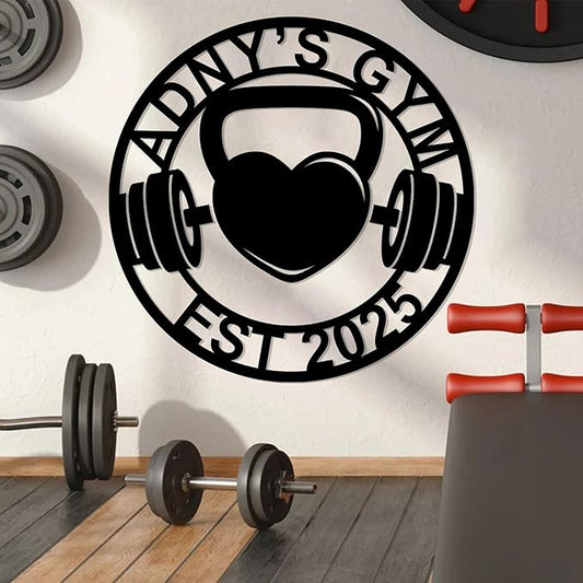 Luxury Personalized Gym Metal Sign, Custom Home Gym Sign, Home Gym Decorations, Gifts for Fitness Lovers, Workout Room Decor, Gym Signs for Home Gym, Christmas Gifts 3