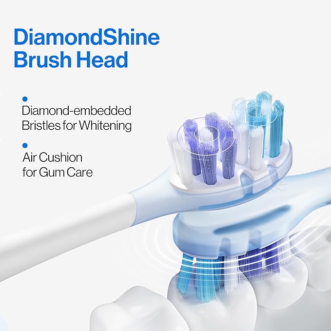 usmile P20 PRO Oscillating-Vibrating Electric Toothbrush, Electric Toothbrush for Adults, Rechargeable Travel Powered Toothbrush with Timer, 90-Day Battery Life