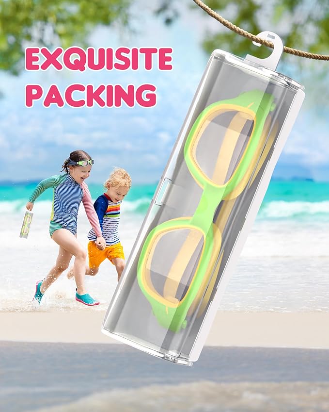 Kids Swim Goggles,Swimming Goggles for Kids 6-14, Anti-Fog UV Protection Pool Glasses for Boys Girls