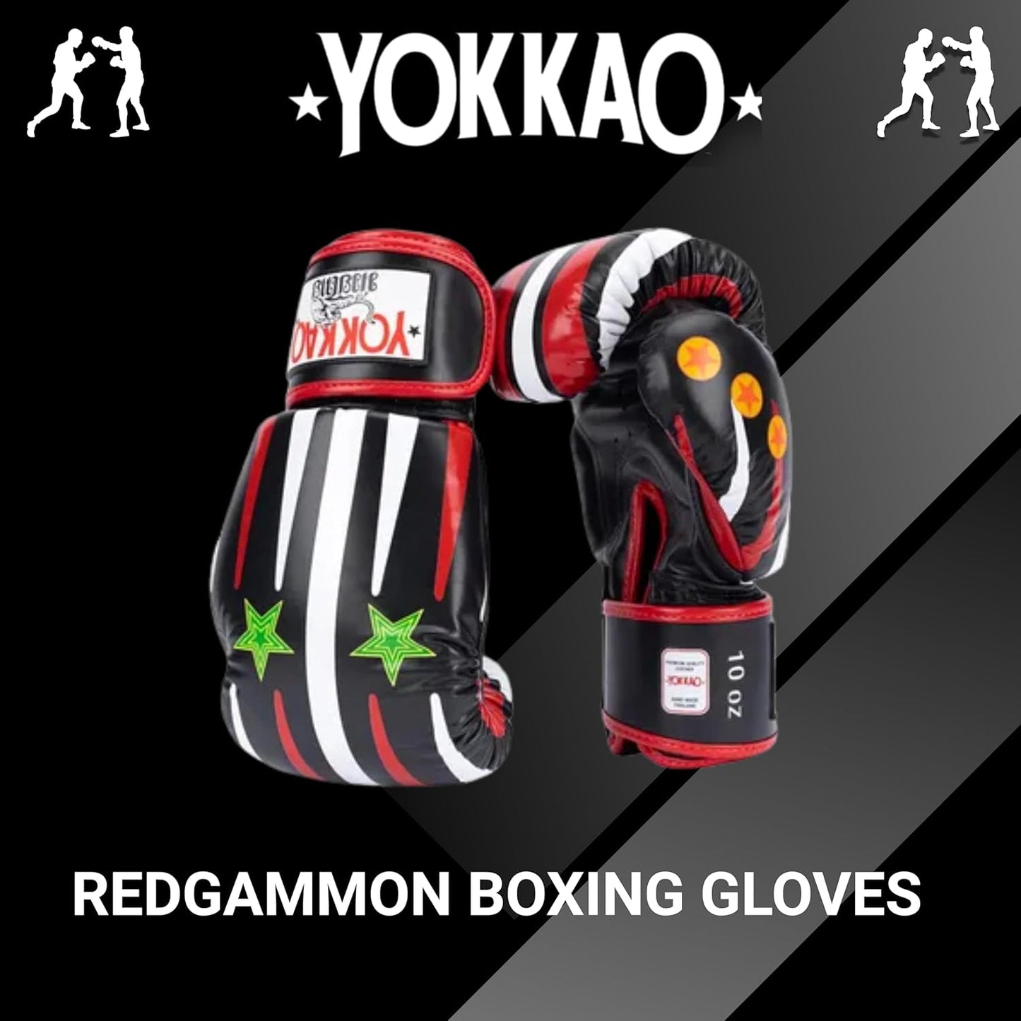 YOKKAO Design Breathable Muay Thai Boxing Glove | Premium Leather Training and Sparring Gloves for Men and Women | Winning Boxing Gloves | Punching Glove