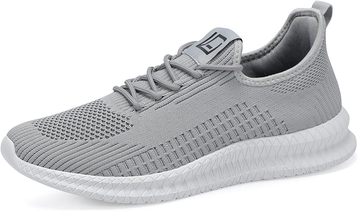 LCGJR Men's Running Shoes Ultra Lightweight Breathable Comfortable Walking Shoes Casual Fashion Sneakers Mesh Workout Shoes