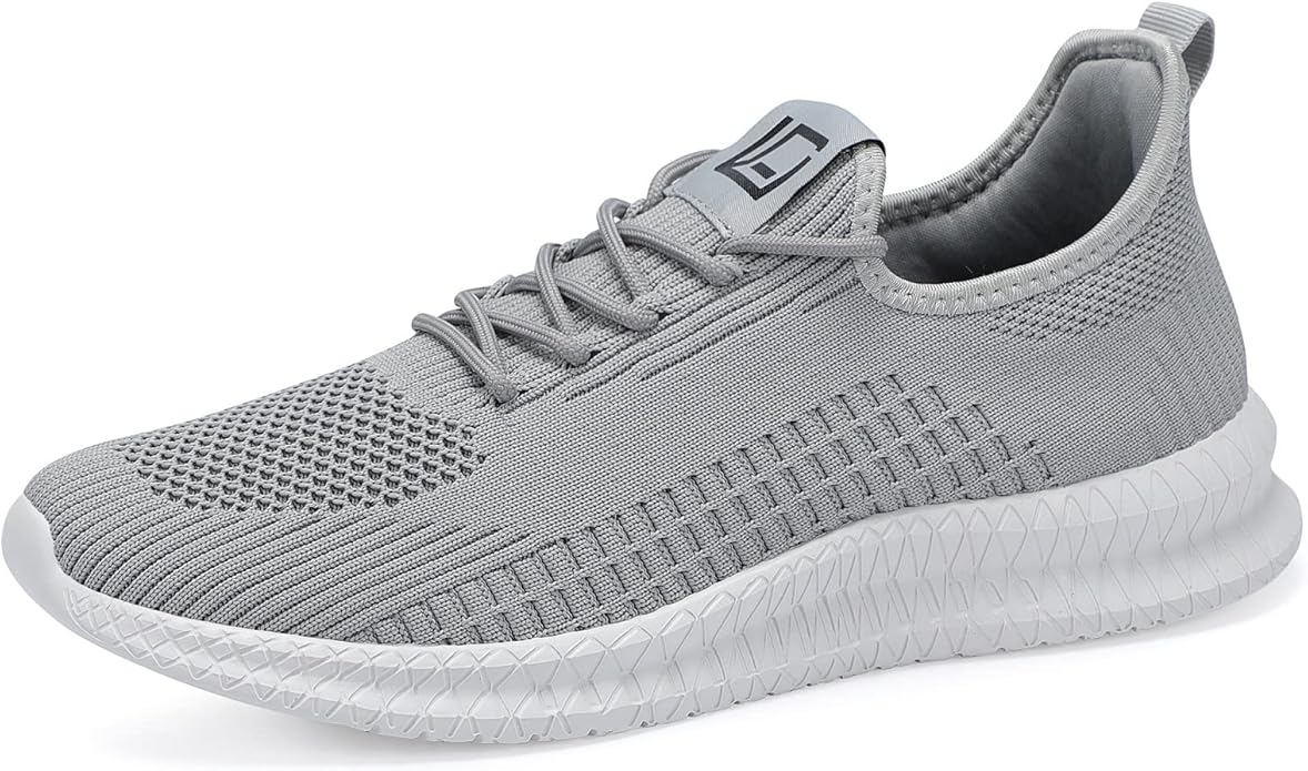LCGJR Men's Running Shoes Ultra Lightweight Breathable Comfortable Walking Shoes Casual Fashion Sneakers Mesh Workout Shoes