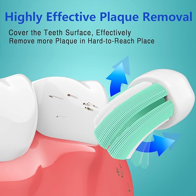 Replacement Toothbrush Heads for Philips Sonicare Plaque Control ProtectiveClean C2 C3 C1 W G2 4100 5100 6100 Electric Toothbrush HX9024,10 Pack Sonic Electric Toothbrush Brush Heads