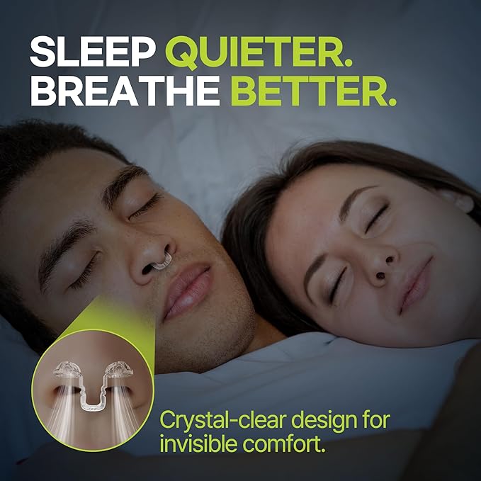 FingerAir Nasal Dilator for Snoring and Breathing, Anti Snoring Devices, Snore Stopper Silicone Anti Snore, Reusable, Comfortable (4pcs Multi-Size Pack: S, M, L, XL)