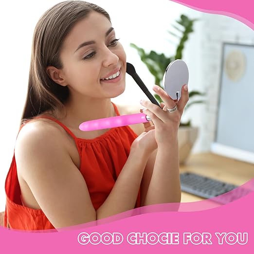 1 Pcs Telescoping Inspection Mirror Mechanics Automotive Tool with Long Handle Extendable Mirror on a Stick for Technicians Mechanics Contractors Checking Observation(Pink,Round)