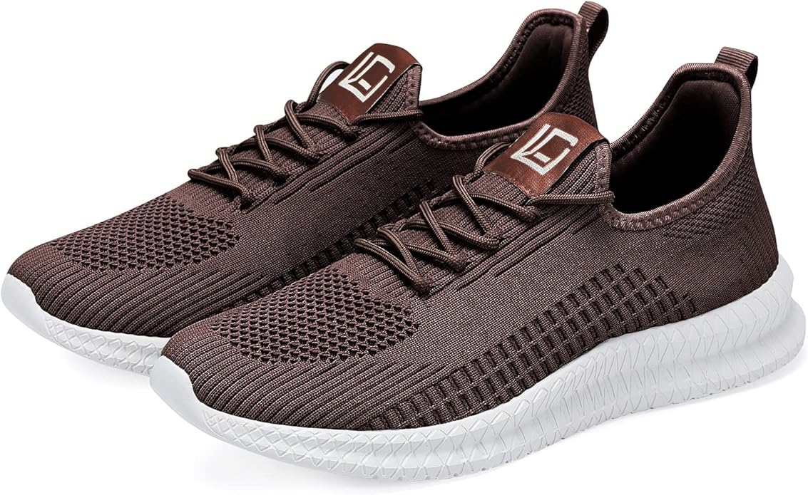 LCGJR Men's Running Shoes Ultra Lightweight Breathable Comfortable Walking Shoes Casual Fashion Sneakers Mesh Workout Shoes