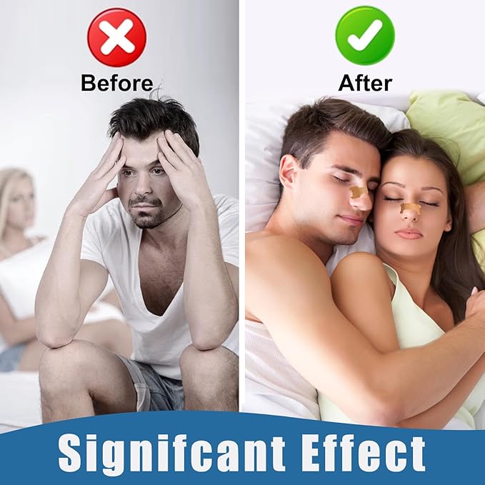 Nasal Strips - 120 Count Nasal Strips for Snoring, Extra Strength Tan Nasal Breathing Strips to Improve Sleep, Instant Nasal Congestion Relief Caused by Colds & Allergies