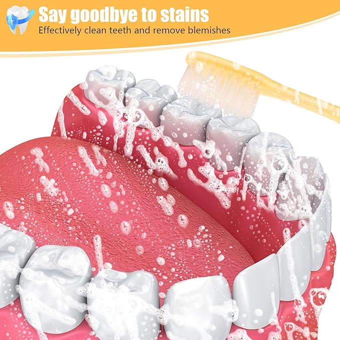 NICEMOVIC 200 Pack Disposable Toothbrushes Bulk with Toothpaste and Comb Travel Size Toothpaste Set Homeless Care Package Supplies Bulk for Individually Wrapped Disposable Travel Hotel Charity, Yellow