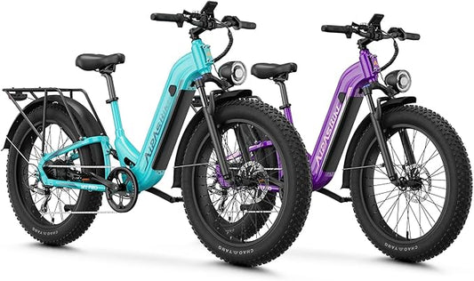 M1 Pro Electric Bike, 1800W Peak Motor Electric Bike for Adults, 48V 17.5Ah, 26'' x 4.0'' Fat Tire Electric Mountain Bike, Ebike with 85 Miles, 36MPH, 7 Speed 110Nm and Dual Suspension