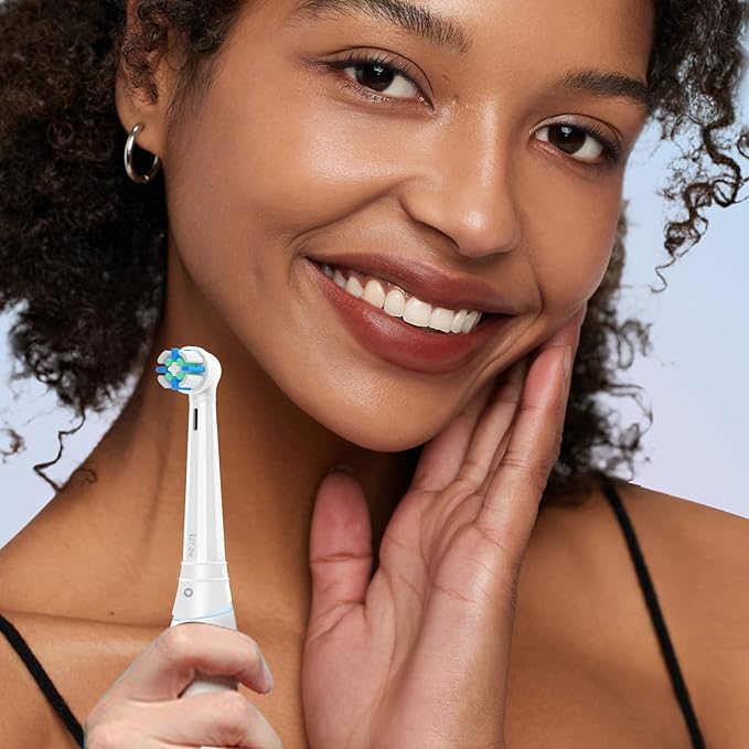 12pcs Replacement Heads Compatible with Oral B iO 3 4 5 6 7 8 9 10 Series Electric Toothbrush,Toothbrush Heads Compatible with Oral B iO Replacement Heads, Medium Bristles for Effective Cleaning,White