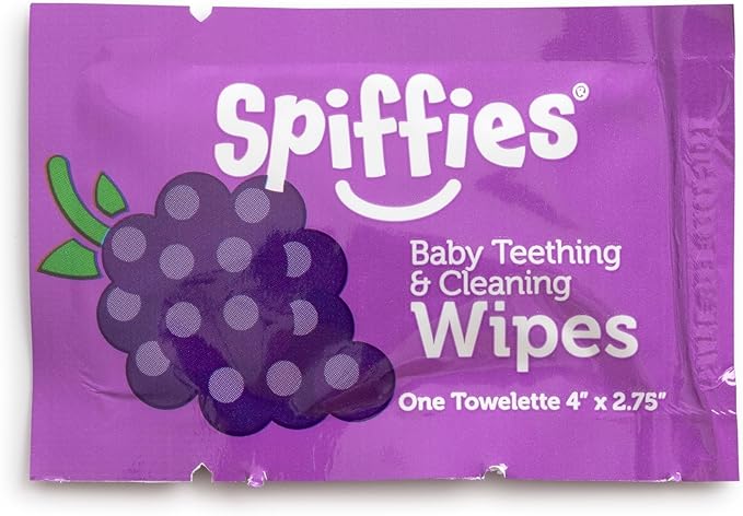 Baby Teeth Wipes - Apple & Grape Flavor Variety, Xylitol-Enriched Baby Gum Cleaner & Dental Wipes for Teething Relief and Teeth Cleaning - Safe for Infants & Toddlers, 20 Count (Pack of 3)